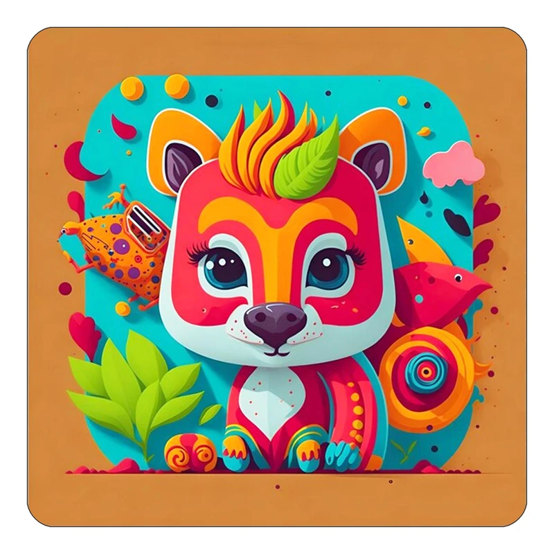 مگنت کاکتی طرح حیوانات رنگی مدل mp25411