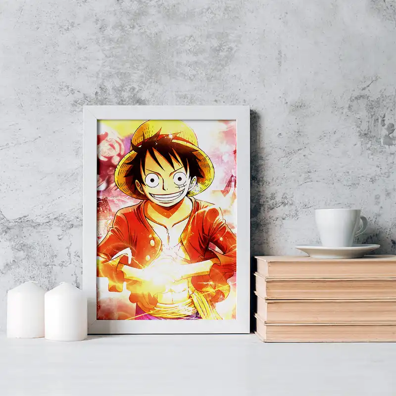 تابلو خندالو مدل لوفی انیمه وان پیس One Piece کد 17288