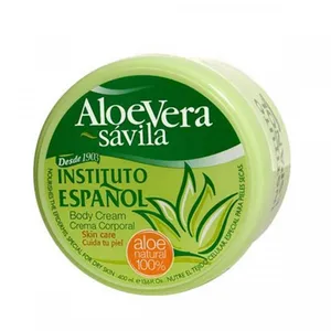 کرم مرطوب کننده بدن انستیتو اسپانول مدل Aloevera مناسب پوست های خشک حجم 400 میلی لیتر