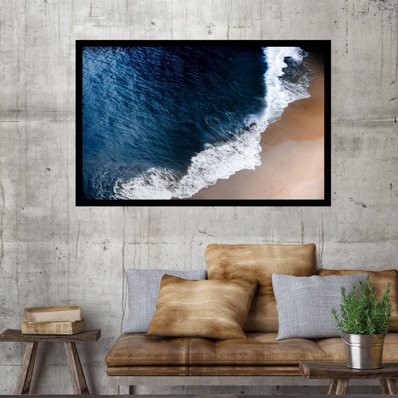 تابلو نوری بکلیت طرح امواج ساحلی اقیانوس مدل B-MO1549