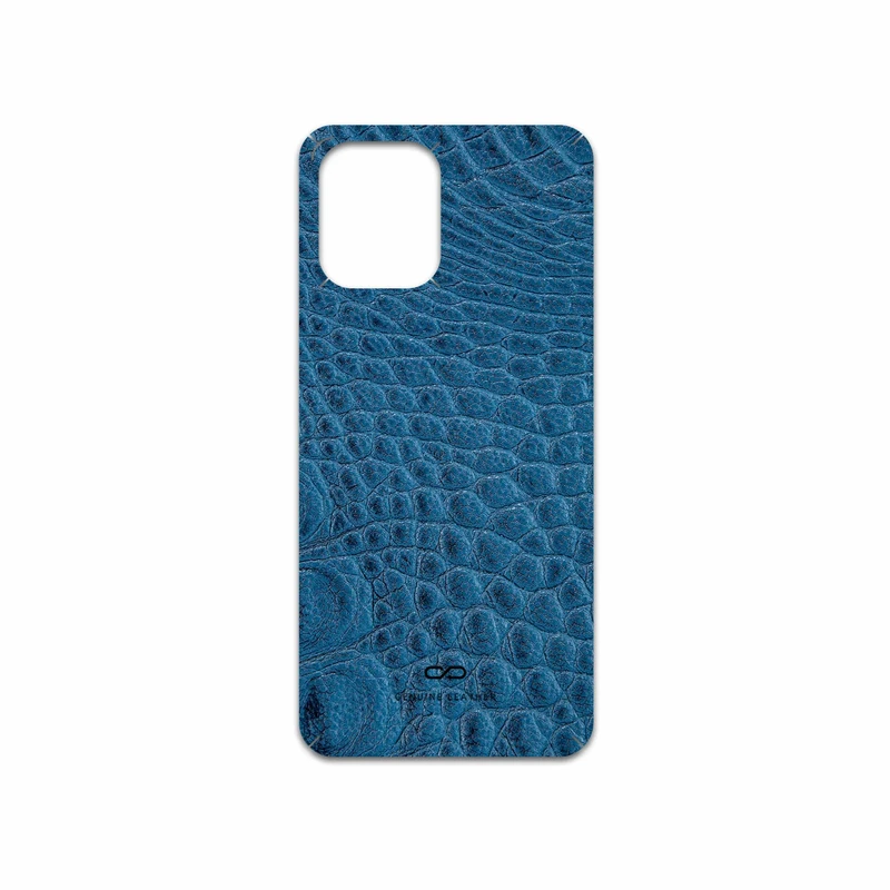 برچسب پوششی ماهوت مدل Blue-Crocodile-Leather مناسب برای گوشی موبایل اپو Find X3 Pro