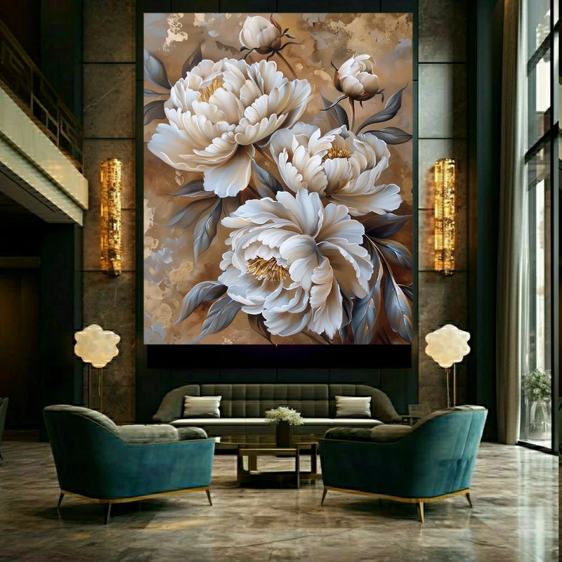 پوستر طرح مخمل گل فانتزی زینتی کد BK23806