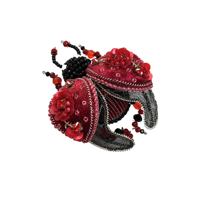 سنجاق سینه زنانه مدل کفشدوزک سنجاق سینه زنانه مدل کفشدوزک