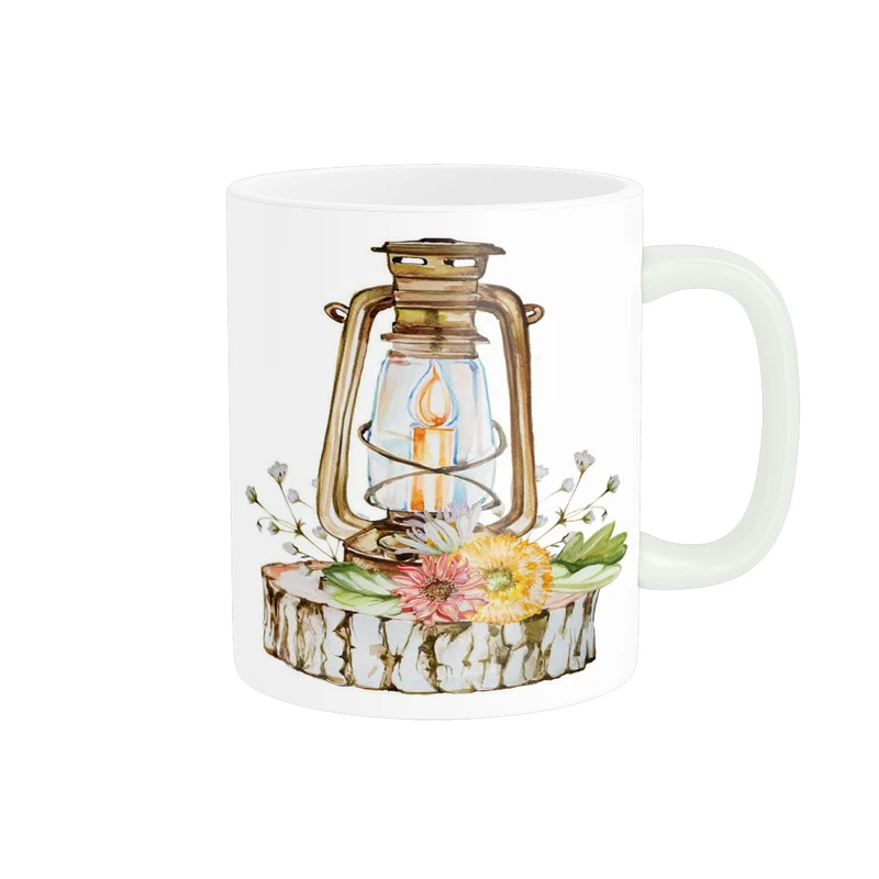 ماگ طرح فانوس شمع کد M756