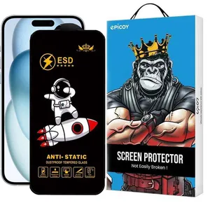 Epicoy Spaceship Glass Screen Protector For Apple iPhone 16/15