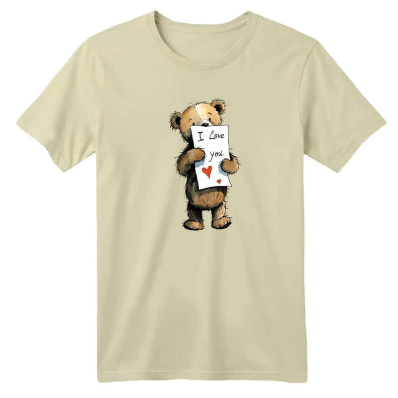 تی شرت آستین کوتاه بچگانه مدل تدی عاشق