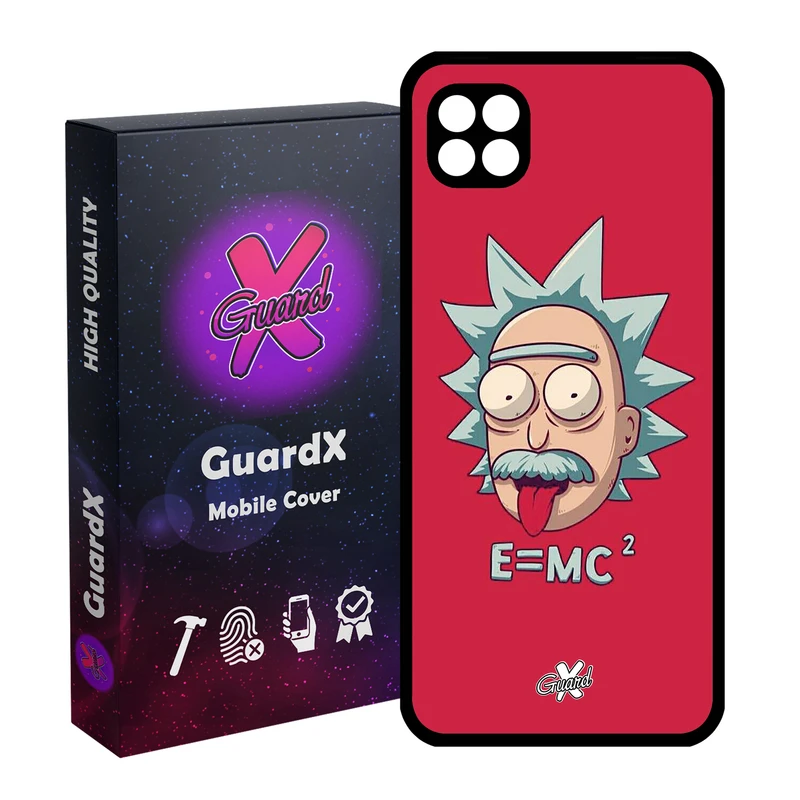 کاور گارد ایکس طرح Rick and Morty مدل Glass10046 مناسب برای گوشی موبایل سامسونگ Galaxy A22 5G