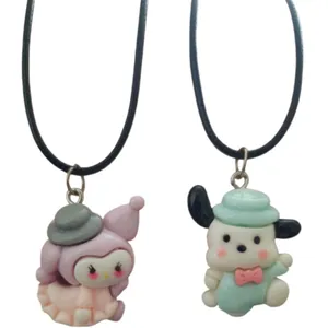 گردنبند دخترانه مدل دوستی طرح ملودی کورومی کد 014 بسته 2 عددی