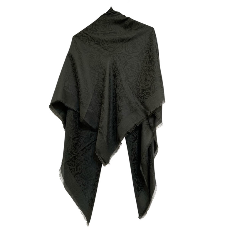 روسری زنانه مدل ژاکارد طرح گل قواره ۱۴۰ کد 0014