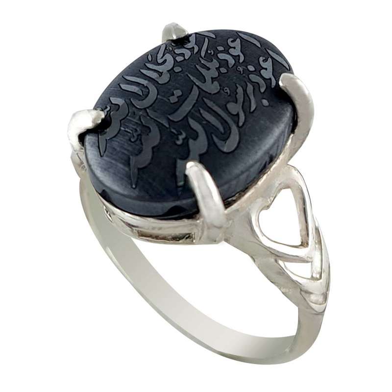 انگشتر نقره زنانه ملک زیور مدل هفت جلاله حدید کد 28 انگشتر نقره زنانه ملک زیور مدل هفت جلاله حدید کد 28