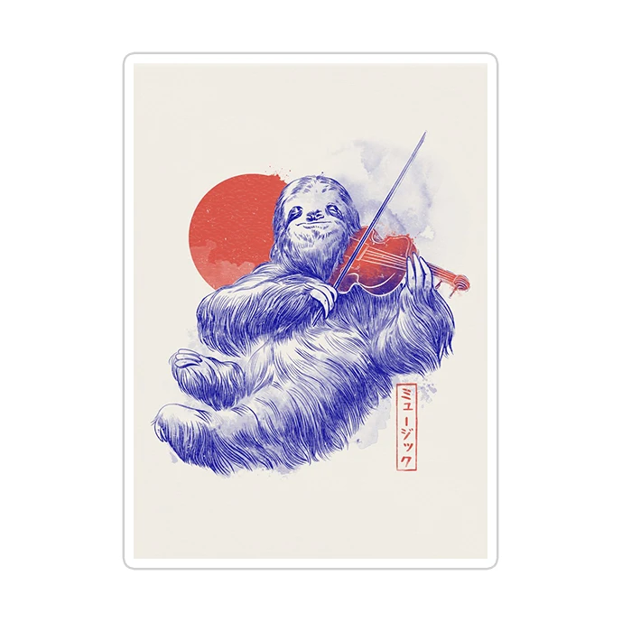 استیکر تزئینی موبایل و تبلت ماسا دیزاین مدل AS142 Sloths