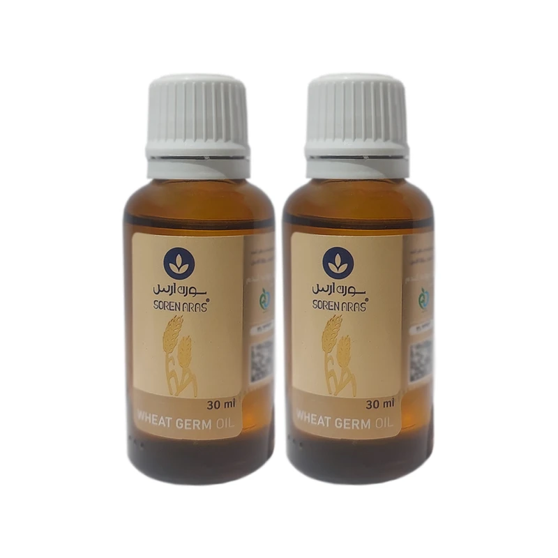 روغن بدن سورن ارس مدل جوانه گندم مناسب برای انواع پوست حجم 30 میلی لیتر بسته 2 عددی