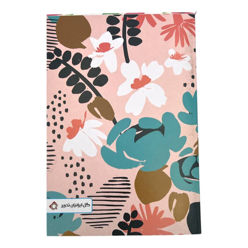 دفتر مشق 100 برگ گل ایرانیان تحریر طرح گل صورتی