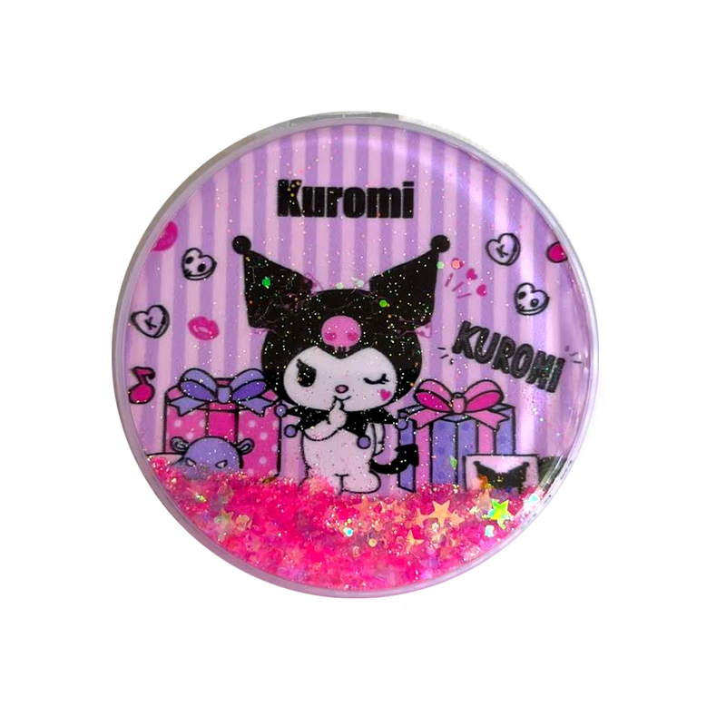 آینه آرایشی تاشو جیبی مدل آکواریومی طرح کرومی