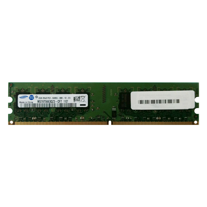 رم دسکتاپ DDR2 تک کاناله 800 مگاهرتز CL6 سامسونگ مدل M378T5663QZ3-CF7 ظرفیت 2 گیگابایت