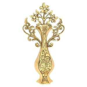 گلدان برنزی مدل دیواری طرح گل رز کد 216