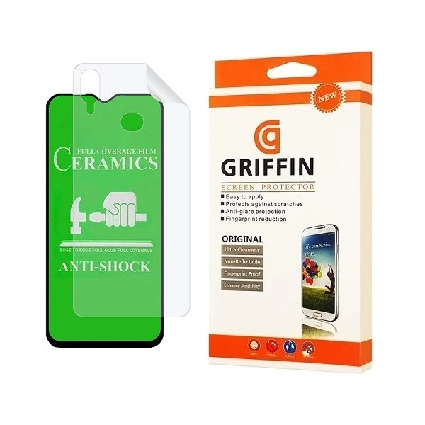 محافظ صفحه نمایش گریفین مدل 2CRN  مناسب برای گوشی موبایل سامسونگ Galaxy A10s به همراه محافظ پشت گوشی