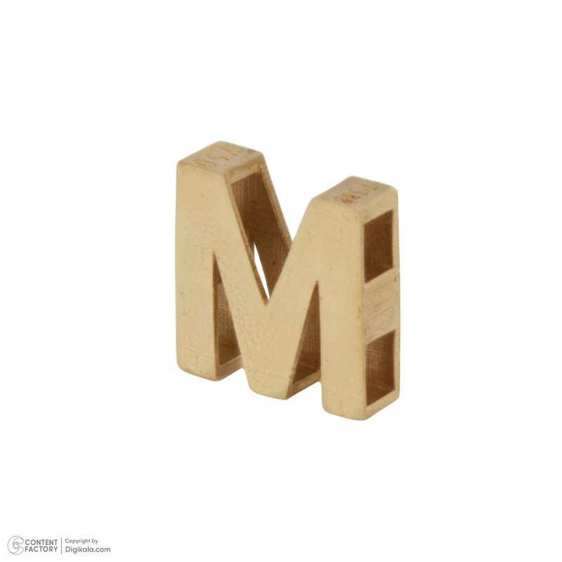 آویز گردنبند طلا 18 عیار زنانه گنجینه هنر خوش نشین مدل حرف M آویز گردنبند طلا 18 عیار زنانه گنجینه هنر خوش نشین مدل حرف M