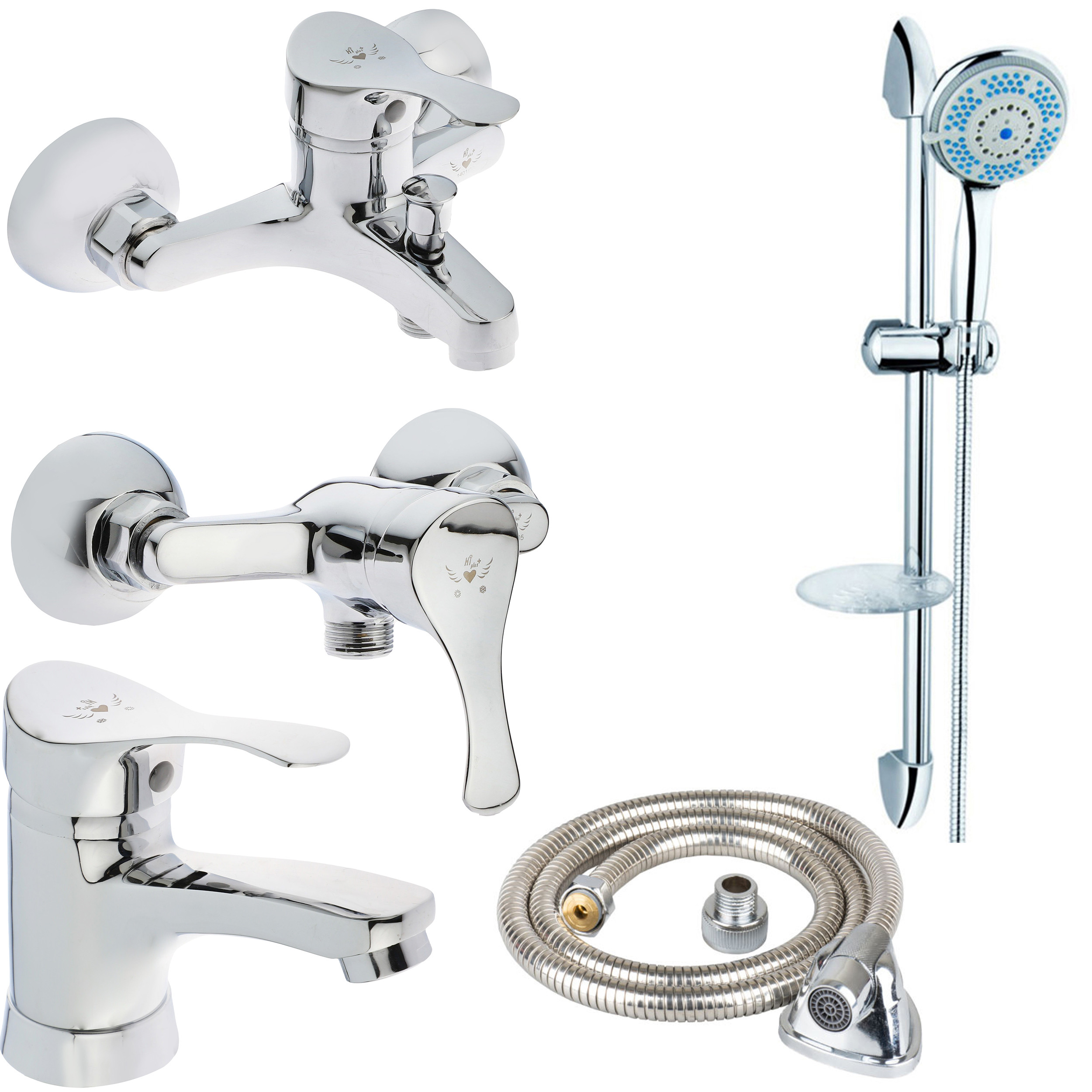 ست شیرآلات های پلاس مدل لوکا مجموعه 5 عددی ست شیرآلات های پلاس مدل لوکا مجموعه 5 عددی