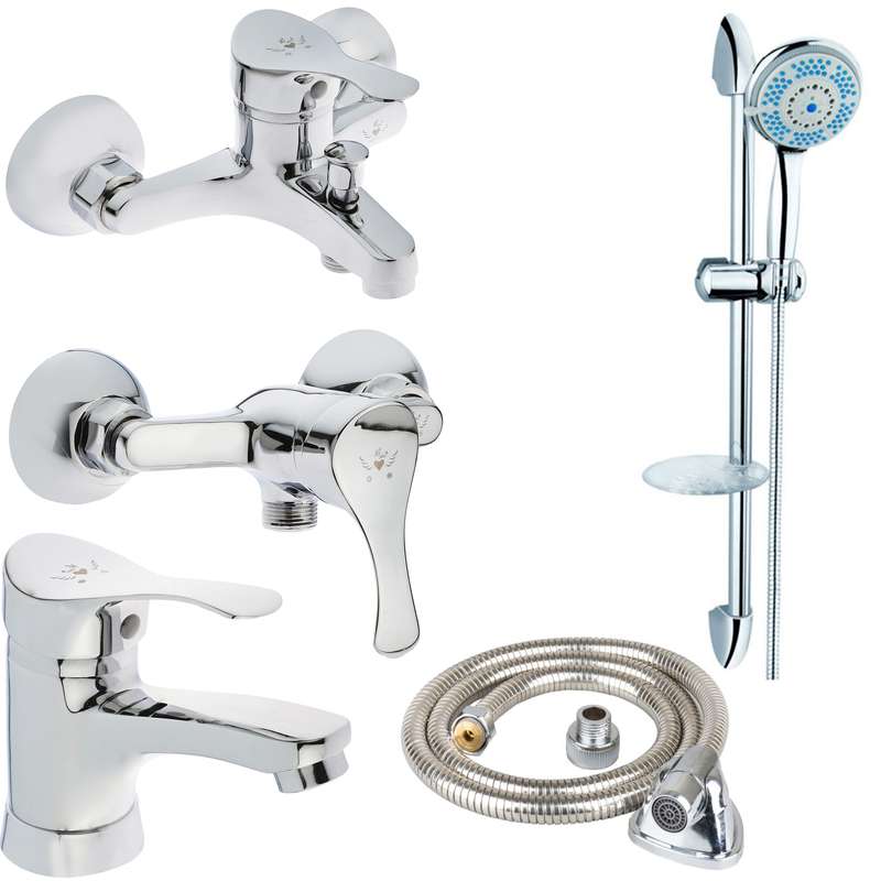 ست شیرآلات های پلاس مدل لوکا مجموعه 5 عددی ست شیرآلات های پلاس مدل لوکا مجموعه 5 عددی