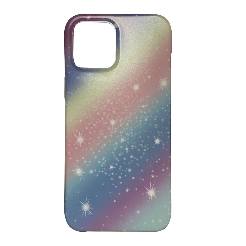 کاور طرح ستاره دار مدل COLOR88 مناسب برای گوشی موبایل اپل IPHONE12/12PRO به همراه پاپ سوکت 
