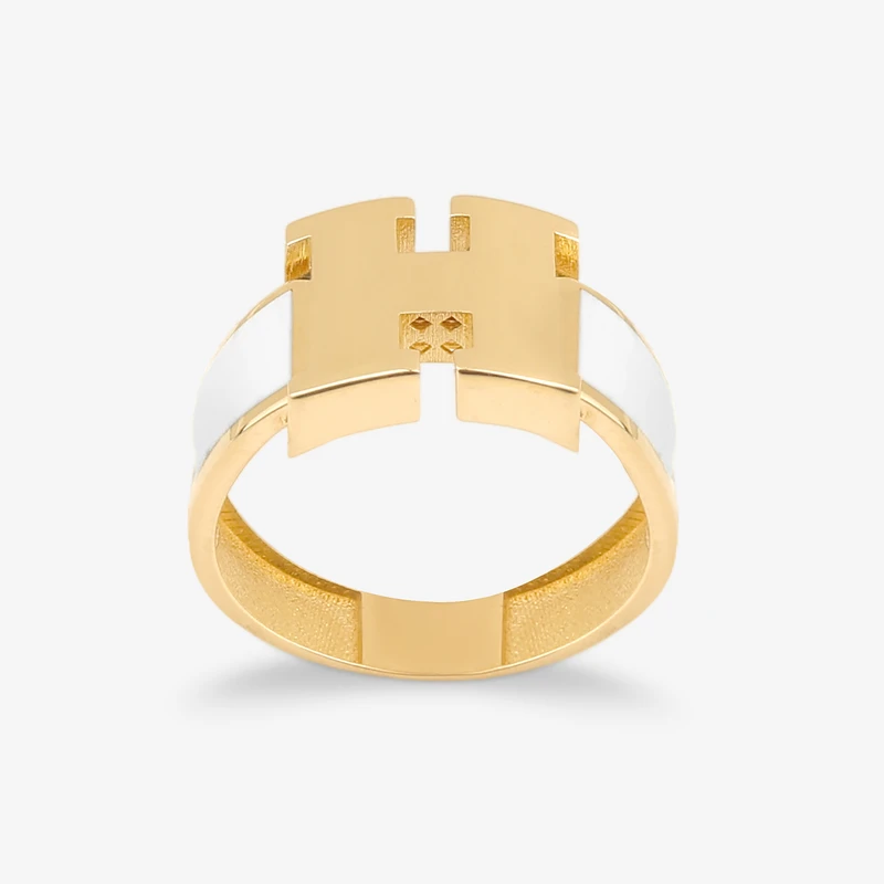 انگشتر طلا 18 عیار زنانه گلدم مدل R353012