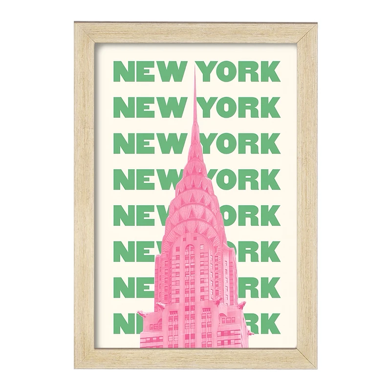 تابلو خندالو مدل نیویورک (New York) کد F5954