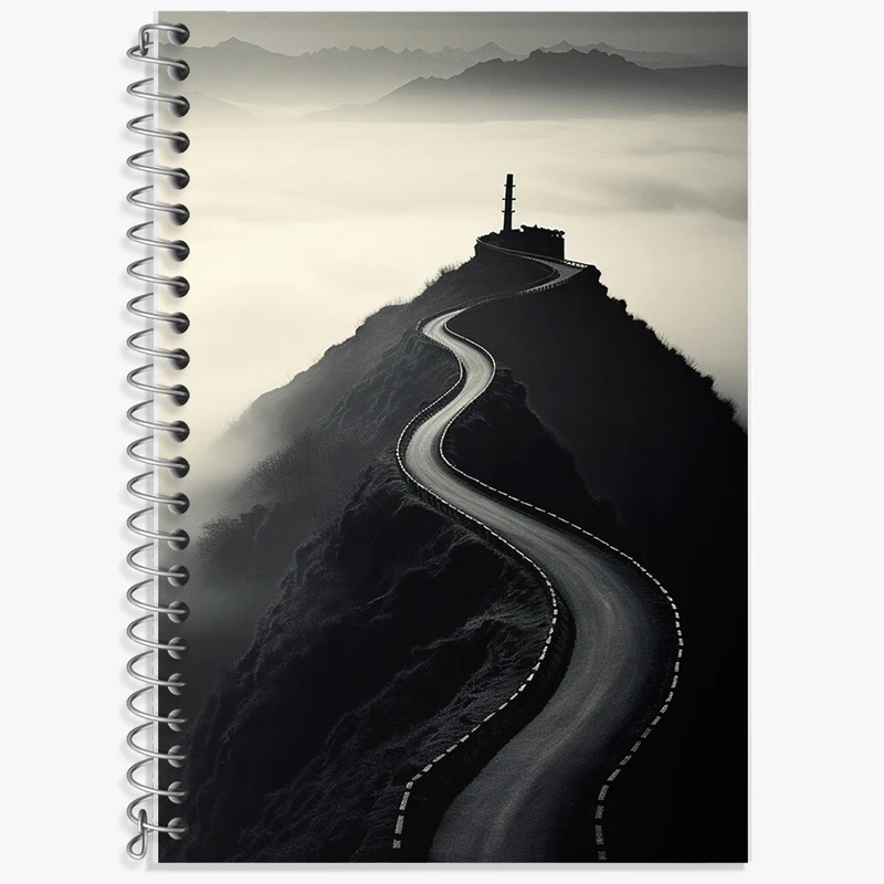 دفتر زبان 50 برگ خندالو مدل دو خط طرح راه کد F485