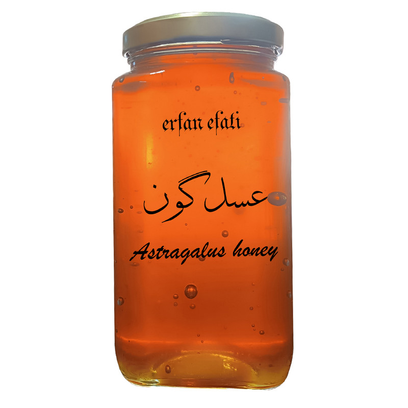 عسل گون طبیعی و بدون تغذیه ونه تاق - 980 گرم