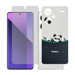 Glass Together model transparent Screen Protector Suitable for Xiaomi Redmi Note 13 Pro Plus Mobile Phone with Back cover sticker