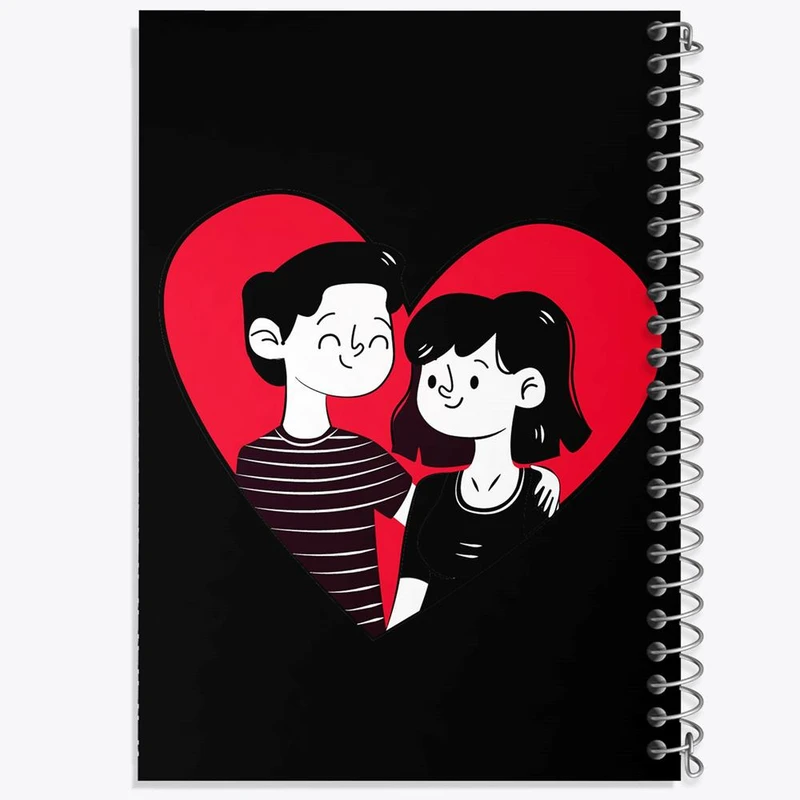 دفتر مشق 50 برگ خندالو مدل عاشقانه کد 27131