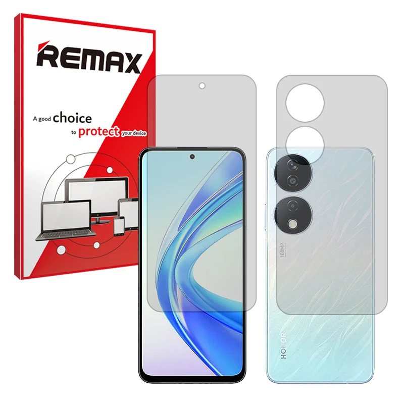 محافظ صفحه نمایش مات ریمکس مدل Resistant مناسب برای گوشی موبایل آنر X7b به همراه محافظ پشت گوشی موبایل 