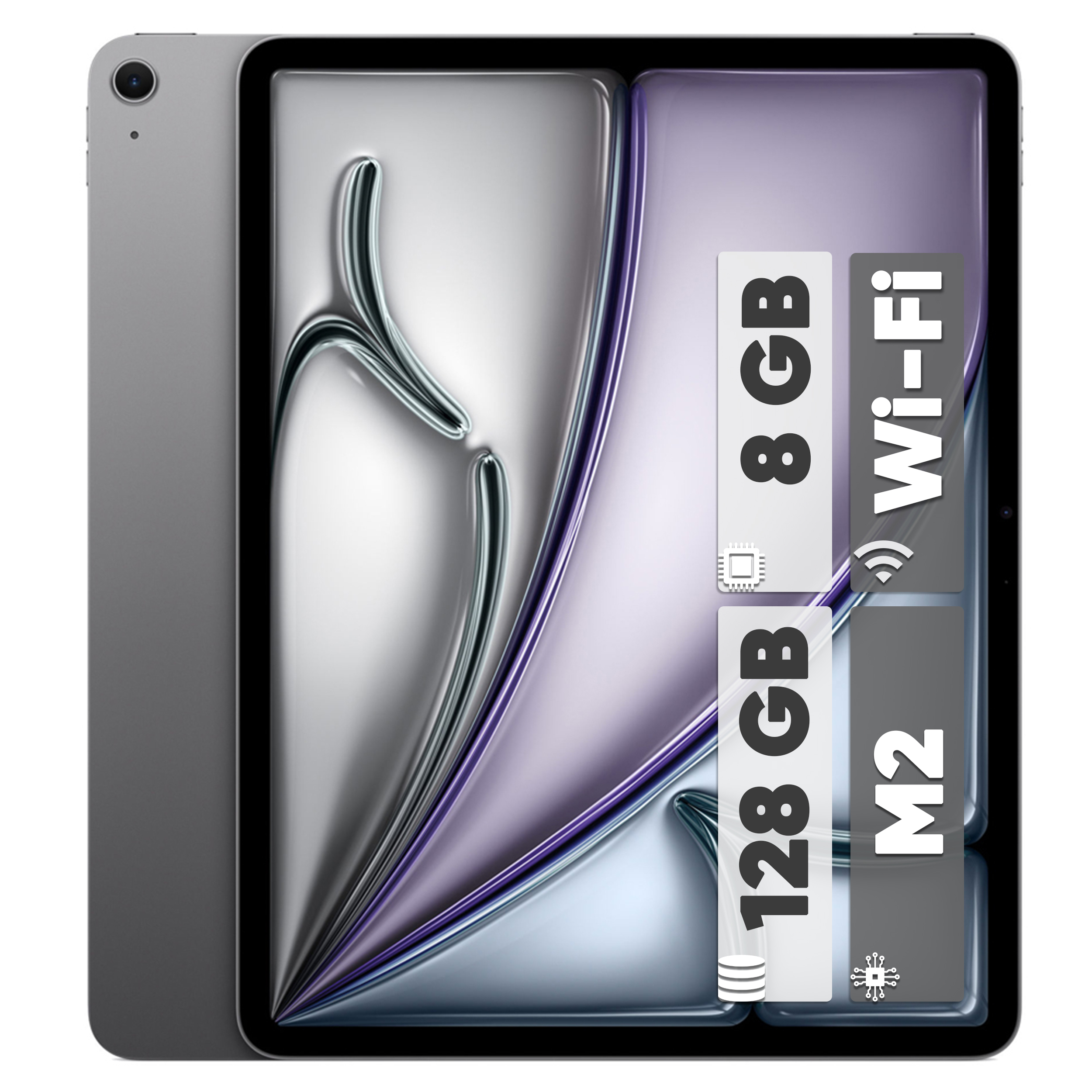 تبلت 13 اینچی اپل مدل iPad Air 2024 M2 Wi-Fi ظرفیت 128 گیگابایت و رم 8 گیگابایت