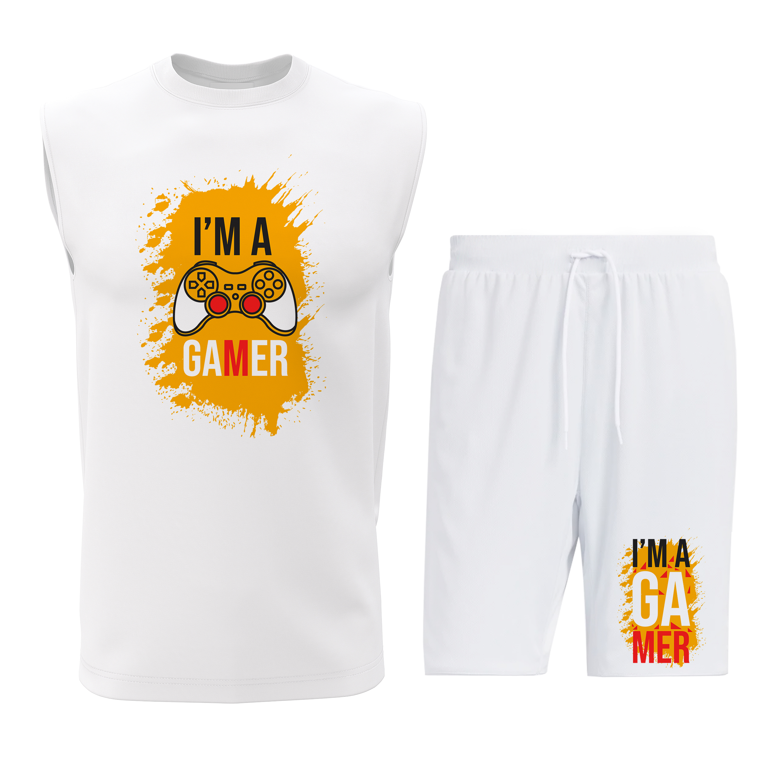 ست تاپ و شلوارک مردانه مدل G054W