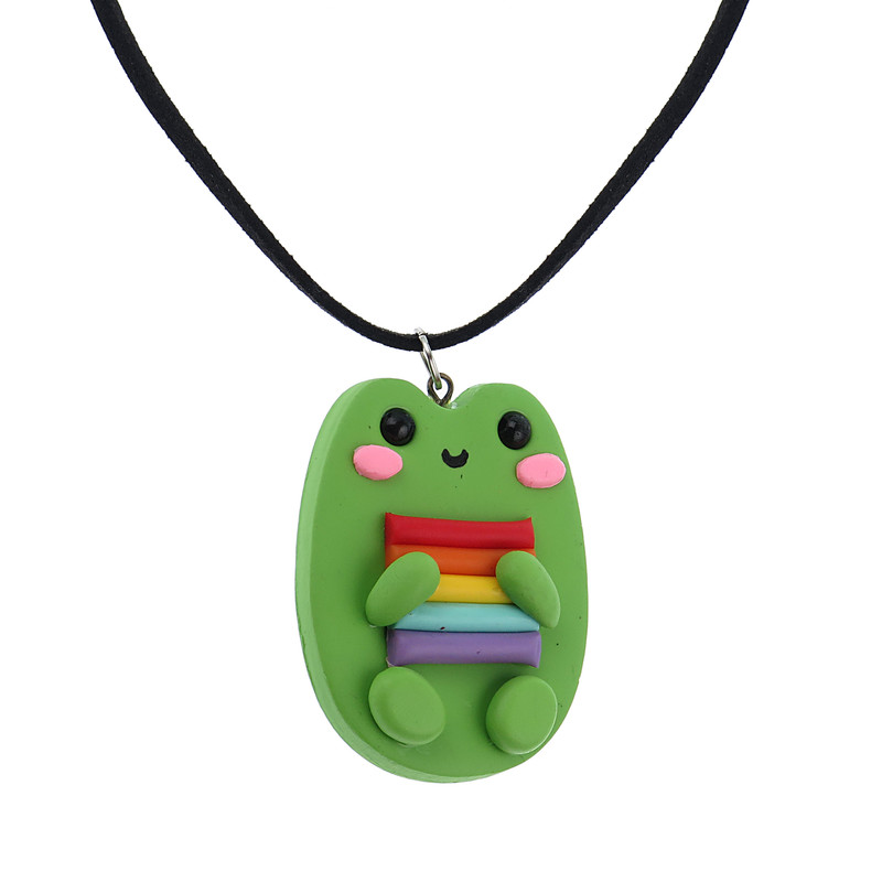 گردنبند دخترانه مدل قورباغه رنگین کمانی گردنبند دخترانه مدل قورباغه رنگین کمانی