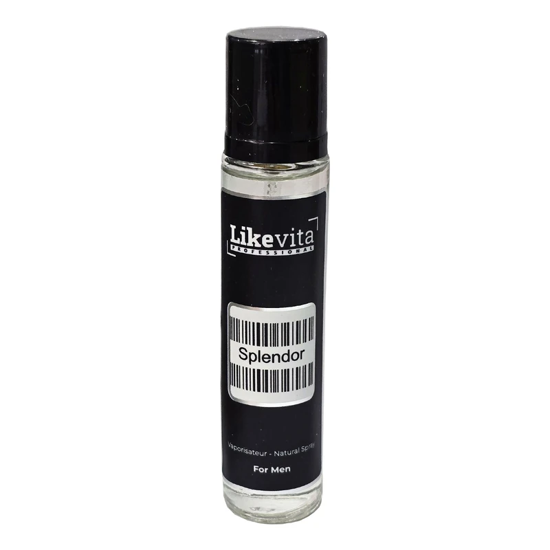 عطر جیبی مردانه لایک ویتا مدل اسپلندور بلک با رایحه شیرین حجم 22 میلی‌لیتر