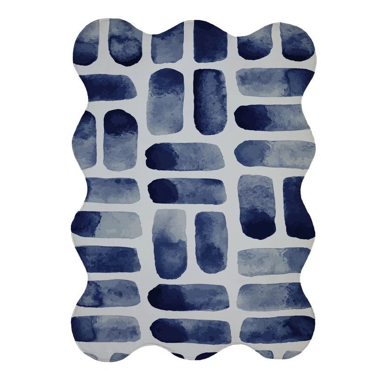 پادری مدل دالبر طرح آبرنگی کد 9311 سایز 80x110 سانتی متر