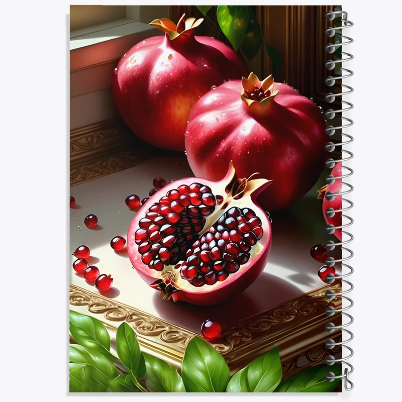 دفتر مشق 50 برگ خندالو طرح انار شب یلدا کد F6753