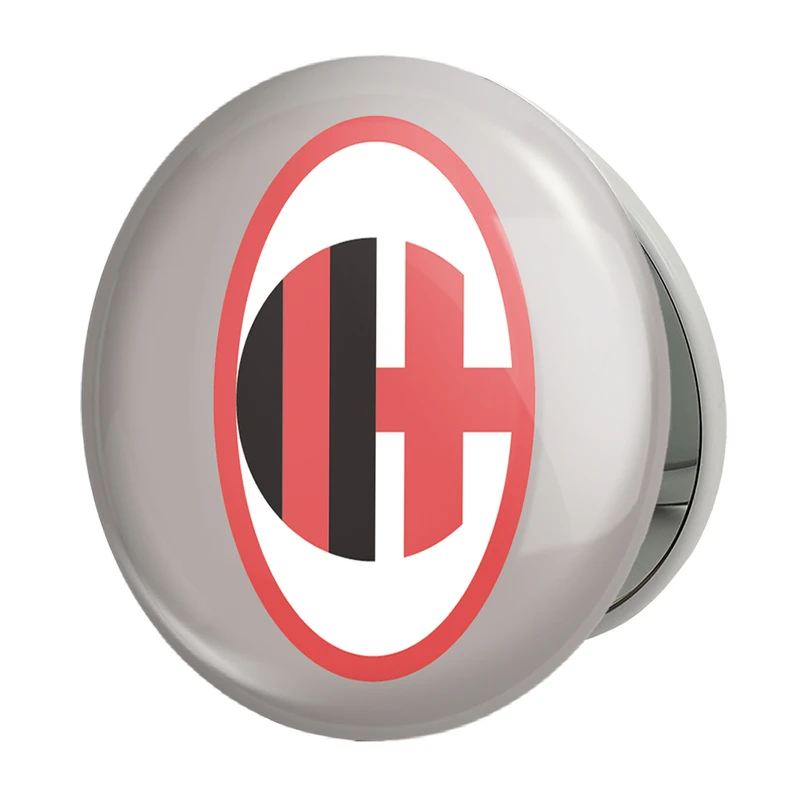 آینه جیبی خندالو طرح باشگاه آث میلان A.C. Milan مدل تاشو کد 2065 