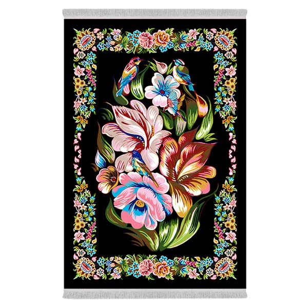 فرش پارچه‌ای دفه مدل فرشینه طرح مدرن کد 8055