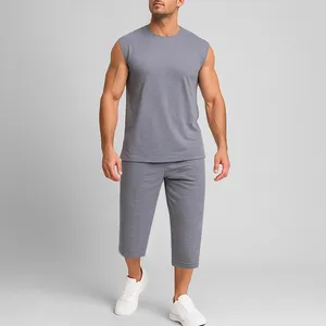 ست تاپ و شلوارک مردانه مدل ساده کد 1564