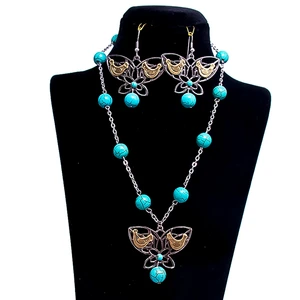 نیم ست زنانه صنایع دست ساز باربد طرح مرغ آمین مدل پروانه