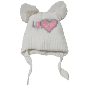 کلاه بافتنی بچگانه مدل لاو