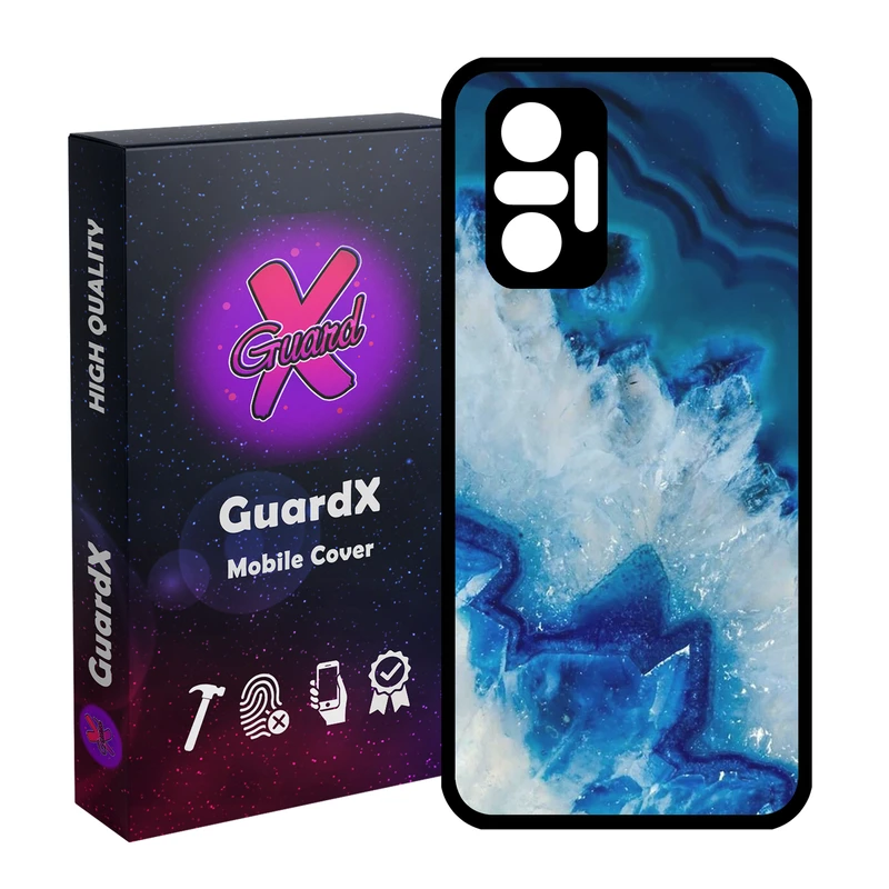 کاور گارد ایکس طرح Blue مدل Glass10407 مناسب برای گوشی موبایل شیائومی Redmi Note 10 Pro / Note 10 Pro Max