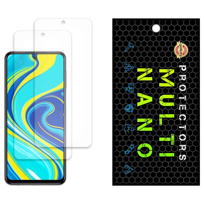محافظ صفحه نمایش مات مولتی نانو مدل X-S2M مناسب برای گوشی موبایل شیائومی Redmi Note 9 Pro (India) بسته دو عددی