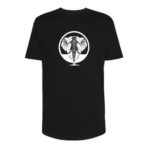 تی شرت لانگ زنانه مدل فیل کد Sh094 رنگ مشکی