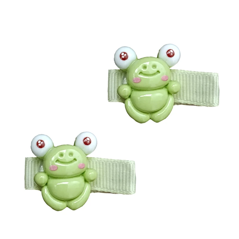 گیره مو دخترانه مدل غورباقه کد ۰۱ مجموعه ۲ عددی