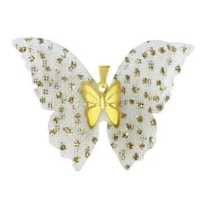 آویز گردنبند طلا 18 عیار زنانه مدل پروانه