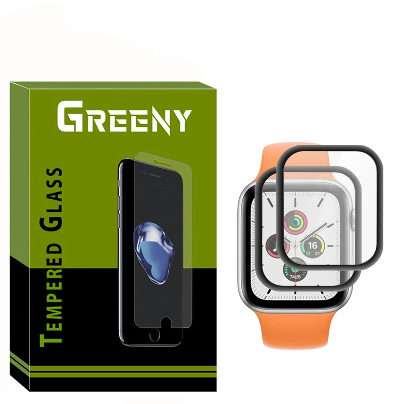 محافظ صفحه نمایش گرینی مدل GR_07 مناسب برای ساعت هوشمند اپل Apple Watch Series SE 2022 Aluminum Case 40mm بسته دو عددی