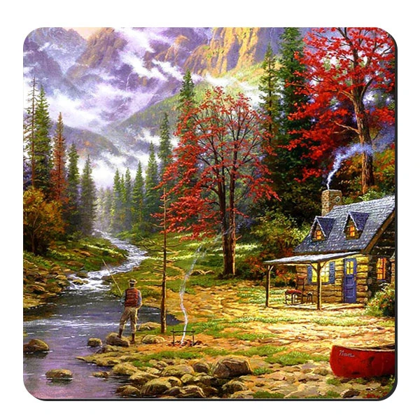  زیر لیوانی طرح جنگل و کوهستان کد nzl667